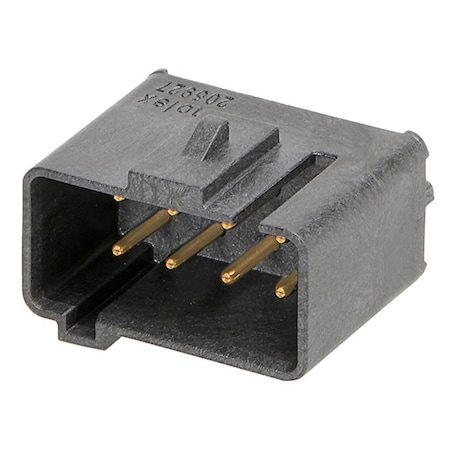 Molex Multicat Mid-Power Veritcal Header, 8 Circuits, Pc Tail Length 2.90Mm, Key A, Black 2059271110